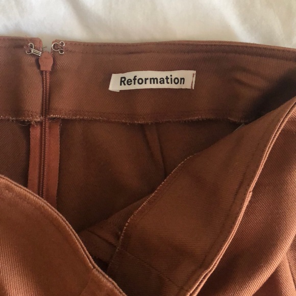 Reformation Marlon Pants size 2 in Toffee - Picture 3 of 6